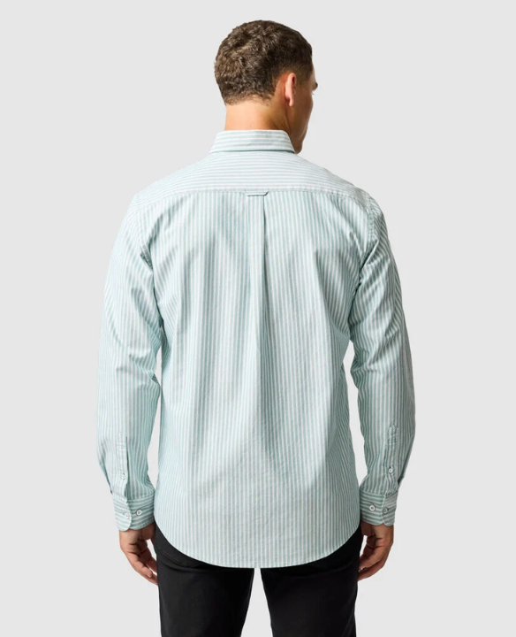 R&G OXFORD STRIPE LS SHIRT