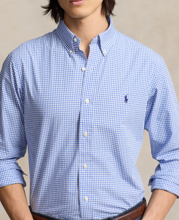 PRL POPLIN CHECK SHIRT