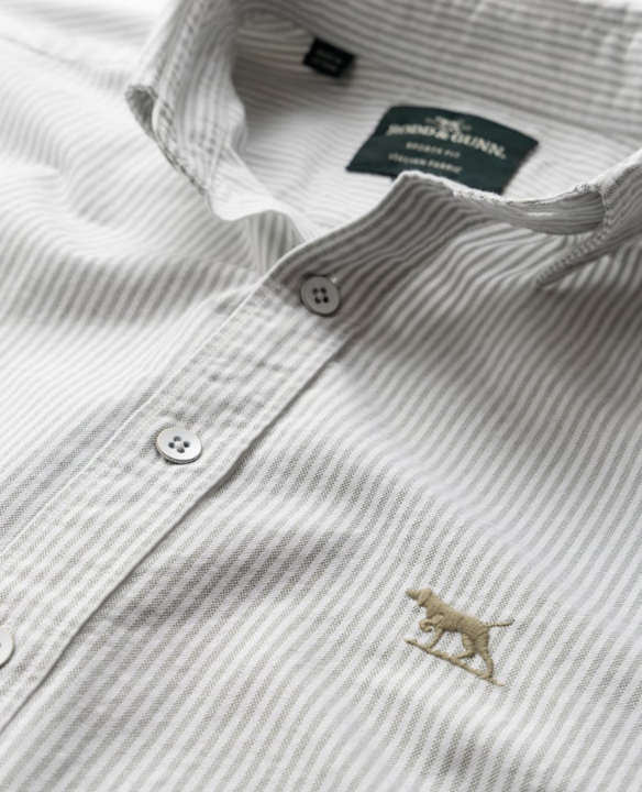 R&G OXFORD STRIPE L/S SF SHIRT