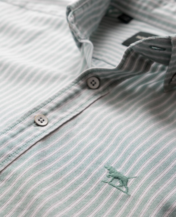 R&G OXFORD STRIPE LS SHIRT