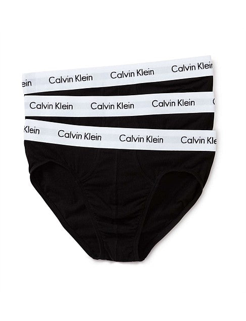 CK 3PK HIP BRIEF BLACK