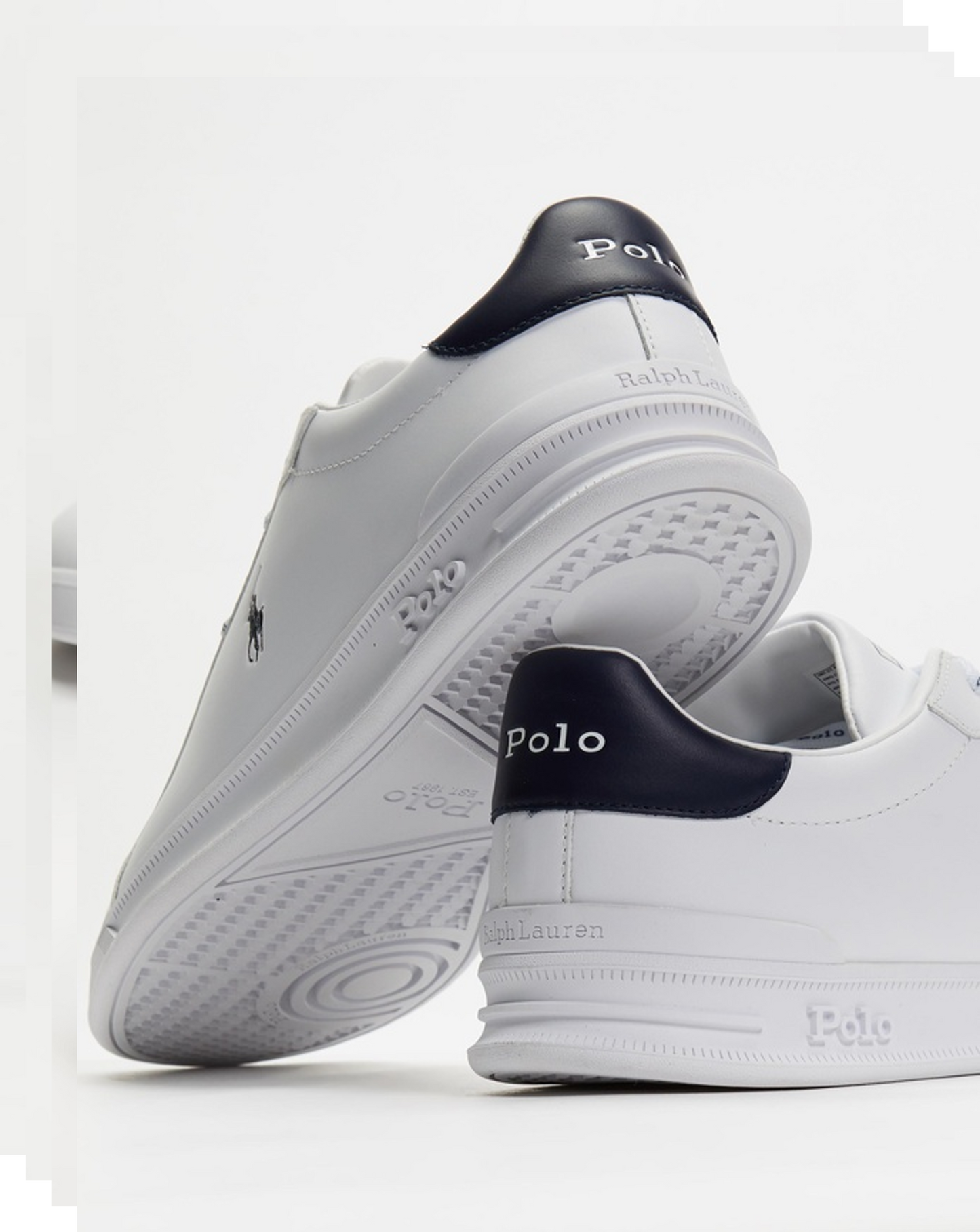 PRL WHITE LEATHER SNEAKER