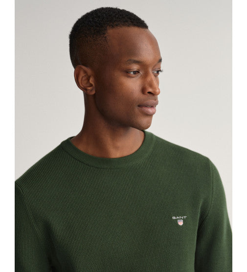 GANT RIB TEXTURE C-NECK