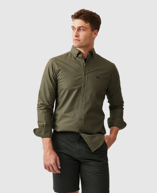 R&G OXFORD LS SF SHIRT