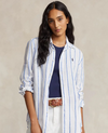 PRL STRIPE LINEN LS SHIRT