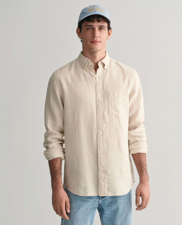 GANT HOUNDSTOOTH LINEN LS