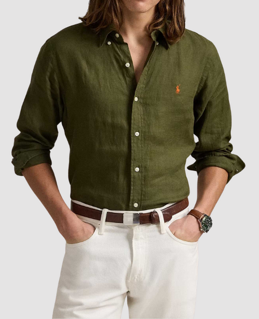 PRL CUSTOM LINEN LS SHIRT