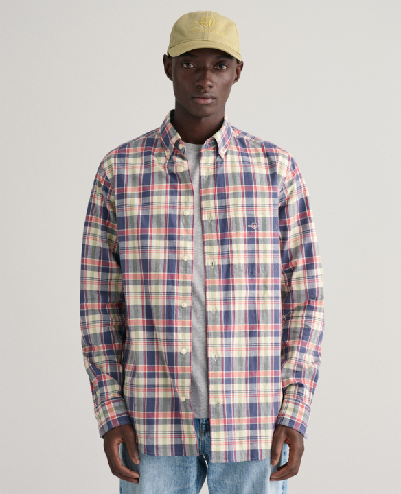 GANT LINEN CHECK LS