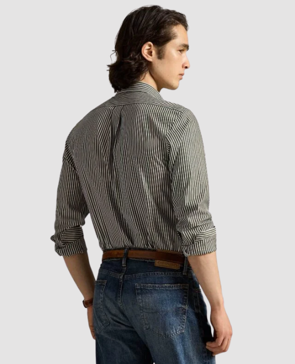 PRL L/S STRIPE POPLIN