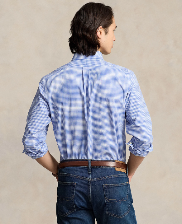 PRL POPLIN CHECK SHIRT