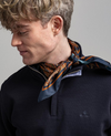 GANT HALF ZIP NAVY JUMPER