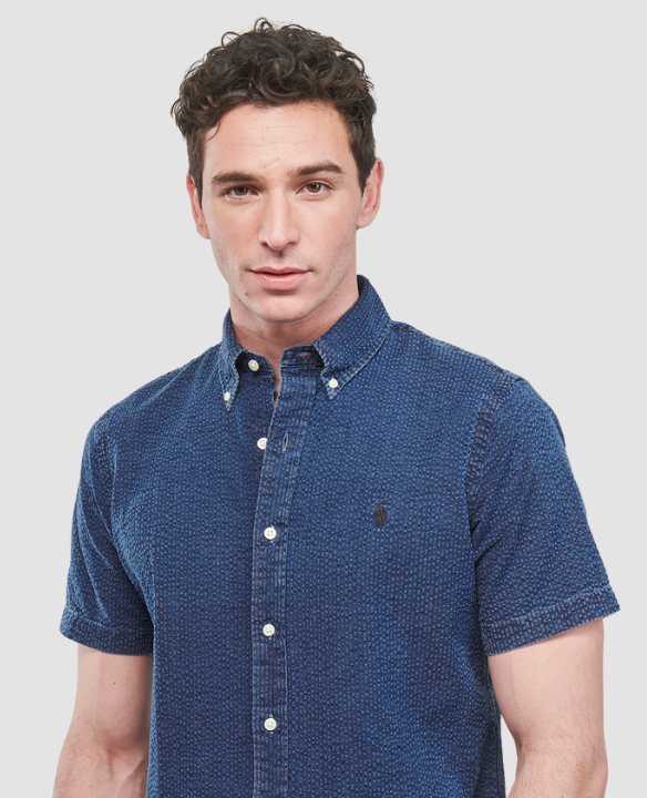 PRL SEERSUCKER SS SHIRT