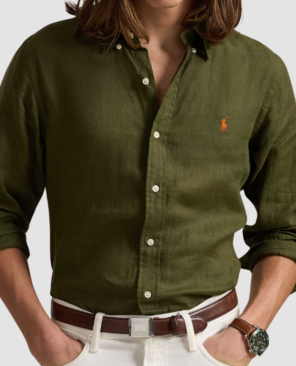 PRL CUSTOM LINEN LS SHIRT