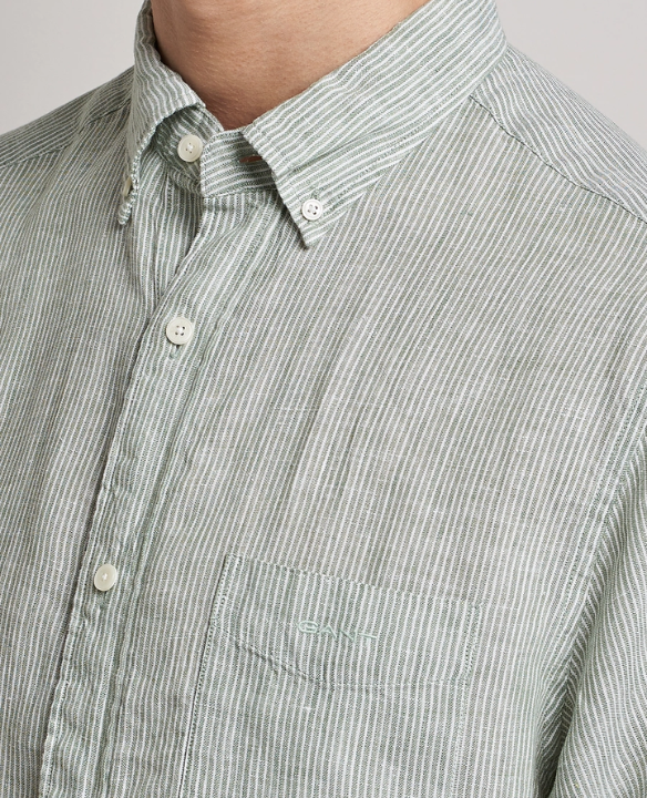 GANT LINEN STRIPE SS SHIRT