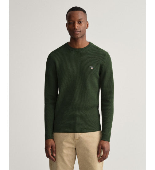 GANT RIB TEXTURE C-NECK