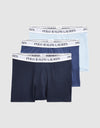 PRL 3PK BLUE TRUNKS